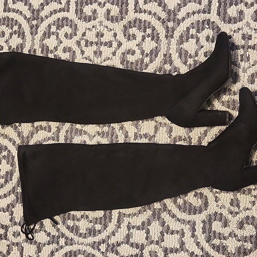 Soft Black Over the Knee Boots 8.5